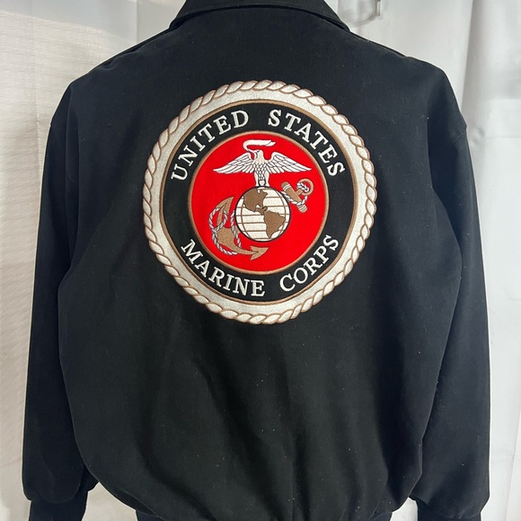 Leather Company Other - United States Marine Corps Black Bomber Jacket